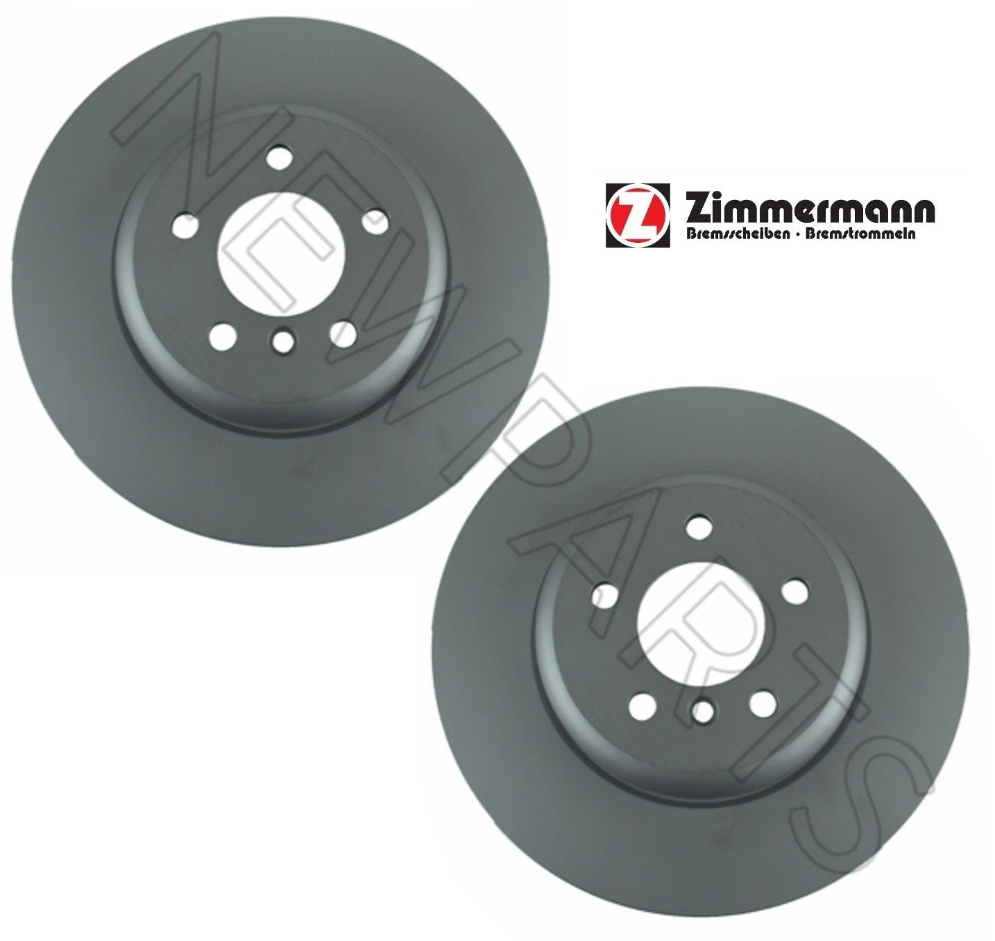 Set of 2 Front Vented Disc Brake Rotors for BMW F06 F10 F12 F13 (2012–2017)