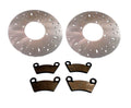 Front Brake Rotors & Pads for Polaris 2202413 5244314 (Optimal Braking)