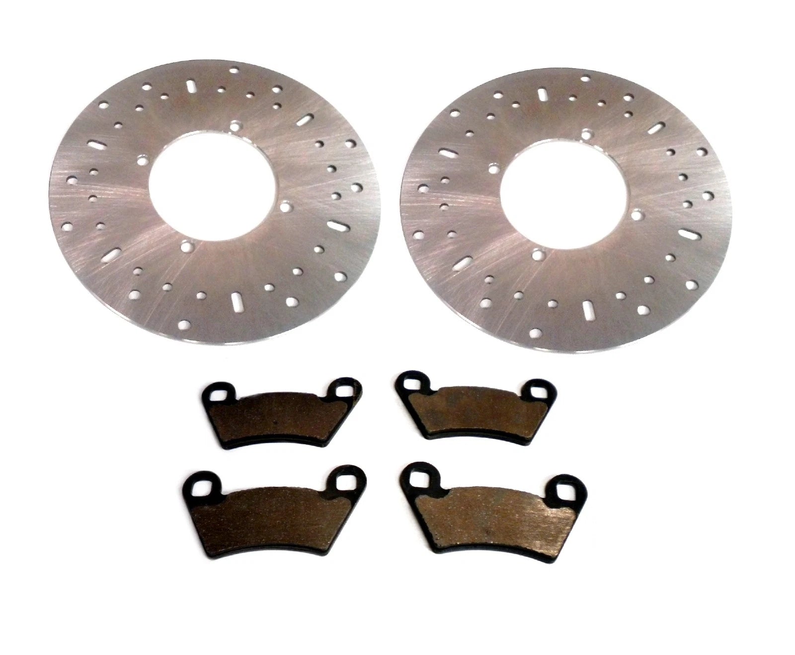 Front Brake Rotors & Pads for Polaris 2202413 5244314 (Optimal Braking)