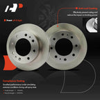 Front Disc Brake Rotors & Ceramic Pads for Chevy Silverado 3500 (2001-2006)