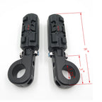 1.25" Pirate Foot Pegs Mount Clamps for Harley Sportster Touring