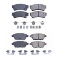 PowerStop Front & Rear Carbon Fiber Ceramic Brake Pads Kit for Fusion Milan (2006–2012)