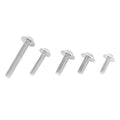 195pcs Motorcycle Fairing Body Bolts Silver Tone for Kawasaki Suzuki BMW