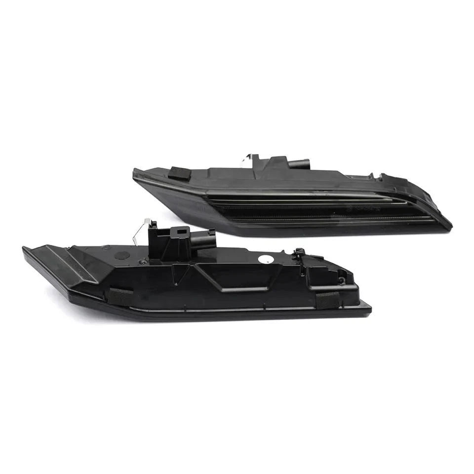 2X Smoked Amber Bumper Side Marker Turn Signal Lights for Porsche 911 (2019–Present)