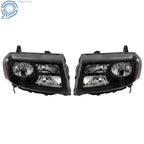 Pair of Halogen Headlamps for Honda Pilot (2012–2015) Black Housing