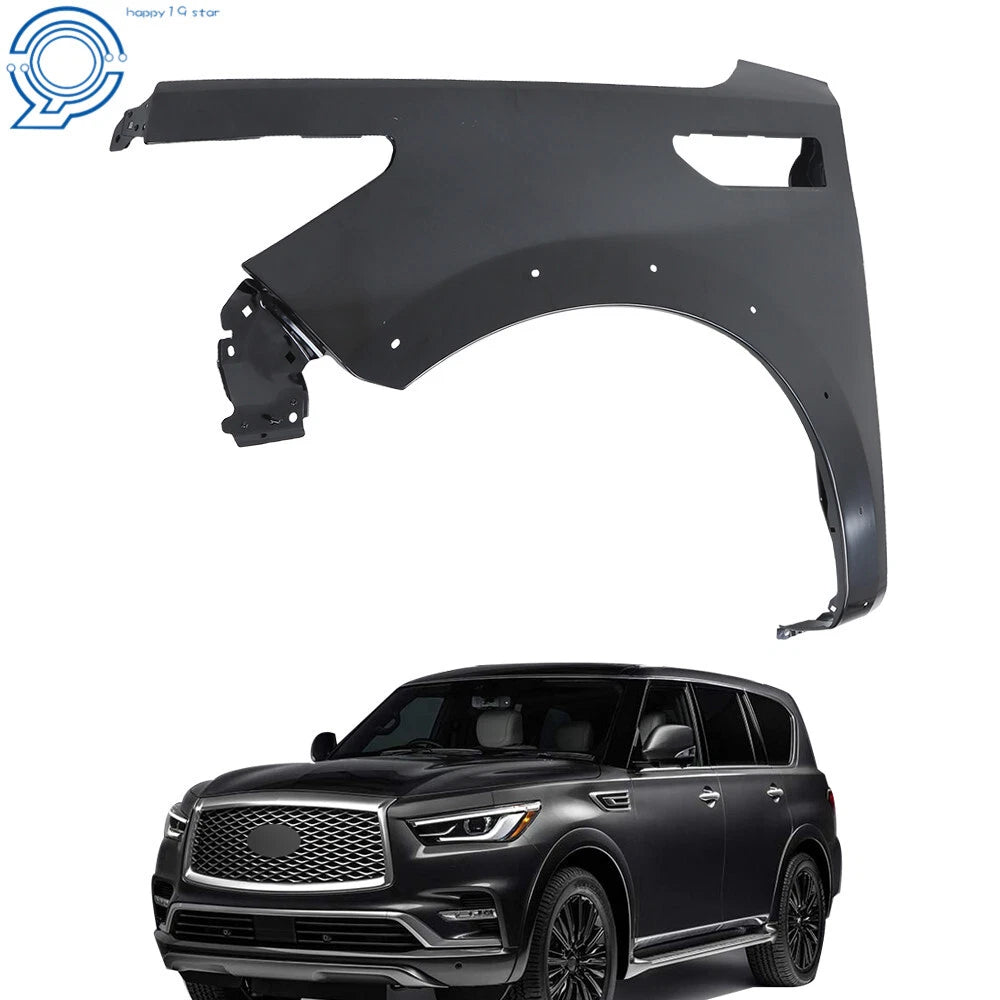 Front Left Fender for Infiniti QX80 (2018–2022) Primed Steel