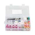 90Pcs WP-17/18/26 TIG Welding Torch Gas Lens Glass Cup Kit for