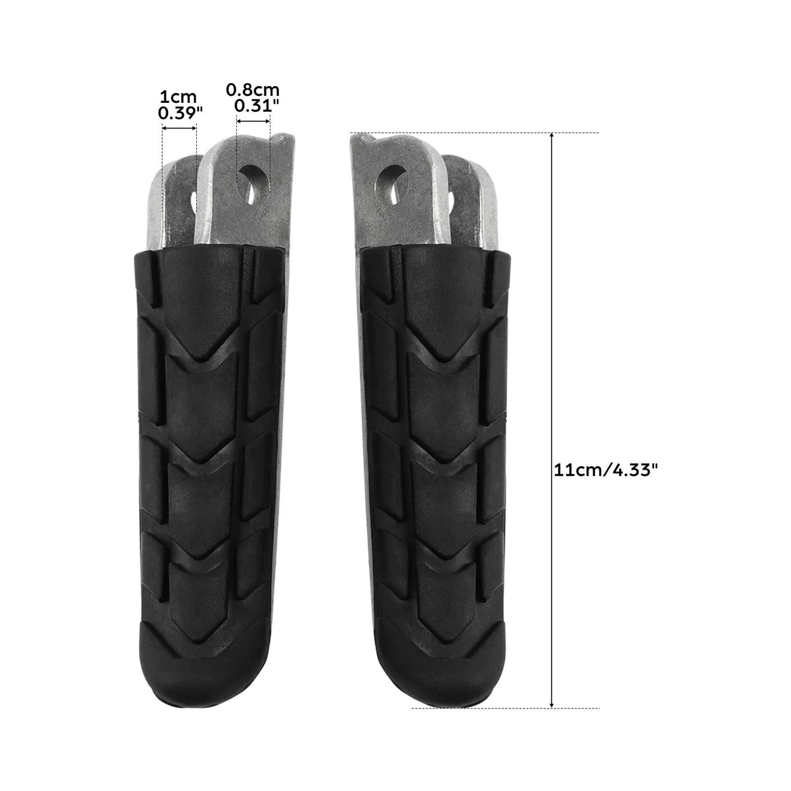 Front Footrests Pegs for Honda CB400, CB1300, CBR600, CBR1000, VFR800, VTR1000