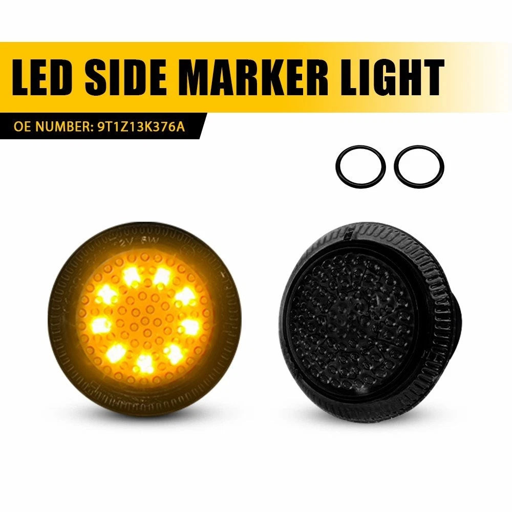 2X Smoke Side Fender Marker Repeater Lights for Ford Transit Connect (2010–2021)