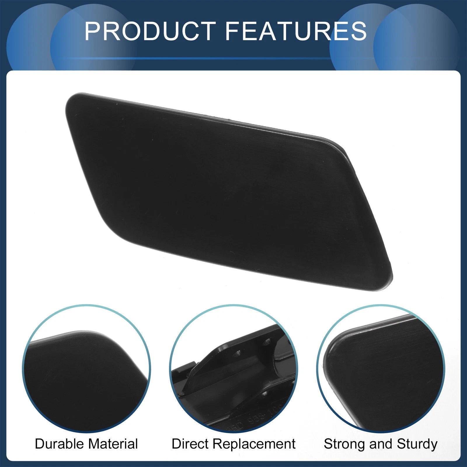 Front Left Washer Nozzle Cover Cap for Volkswagen Passat CC (2008–2012)
