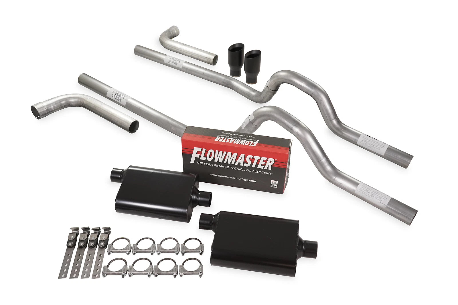 Dual Exhaust Kit for 1962–1966 Ford F-Series 3" Flowmaster Super 44 Side Exit