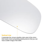 Right Side Heated White Mirror Glass for Audi A4 (2010–2015)