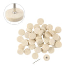 25mm Wool Felt Polishing Buffing Wheel Disc Pad Set for Jewelry (50x)