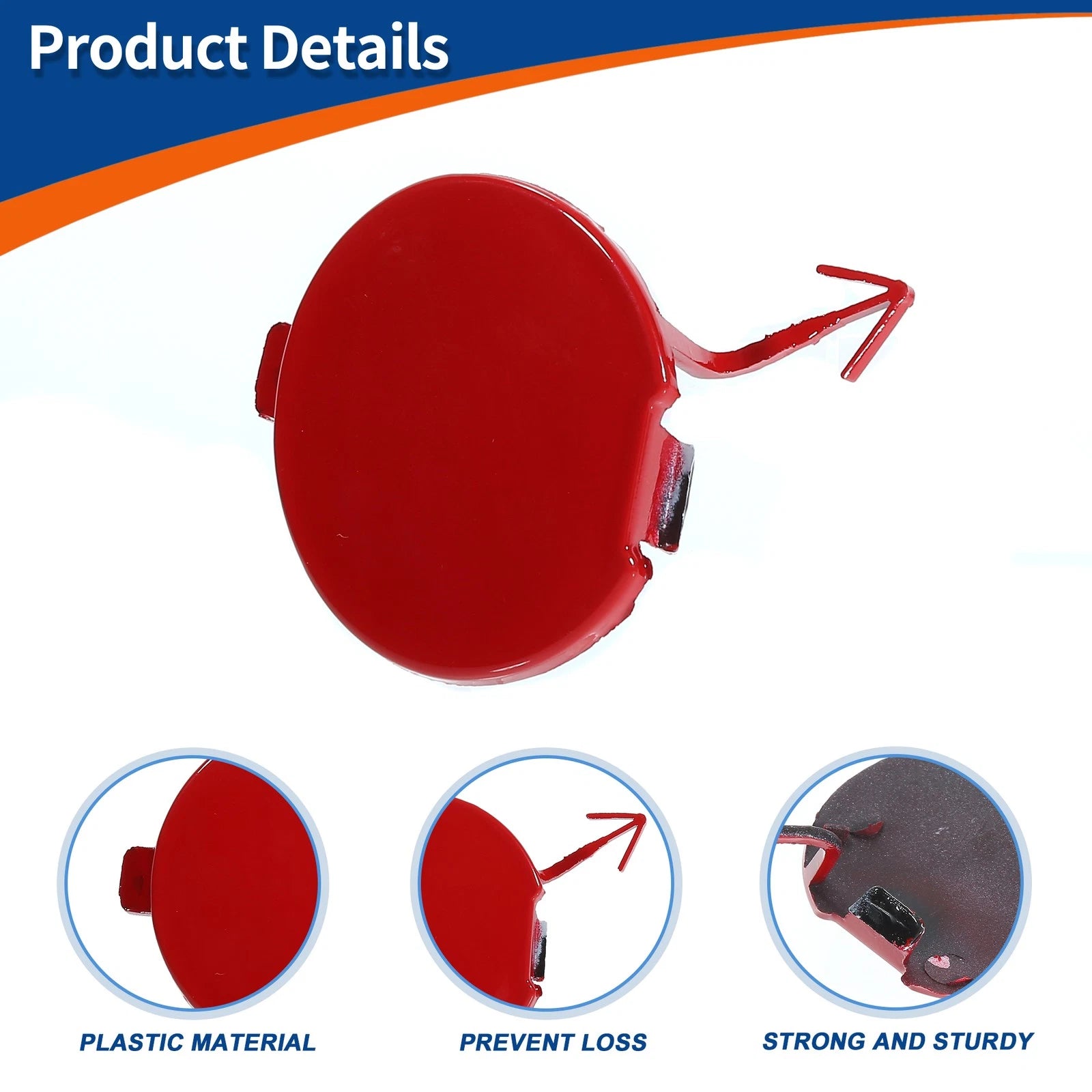 Front Right Tow Hook Cover for Mazda 6 (2008–2012) No.GS1D50A11 Red