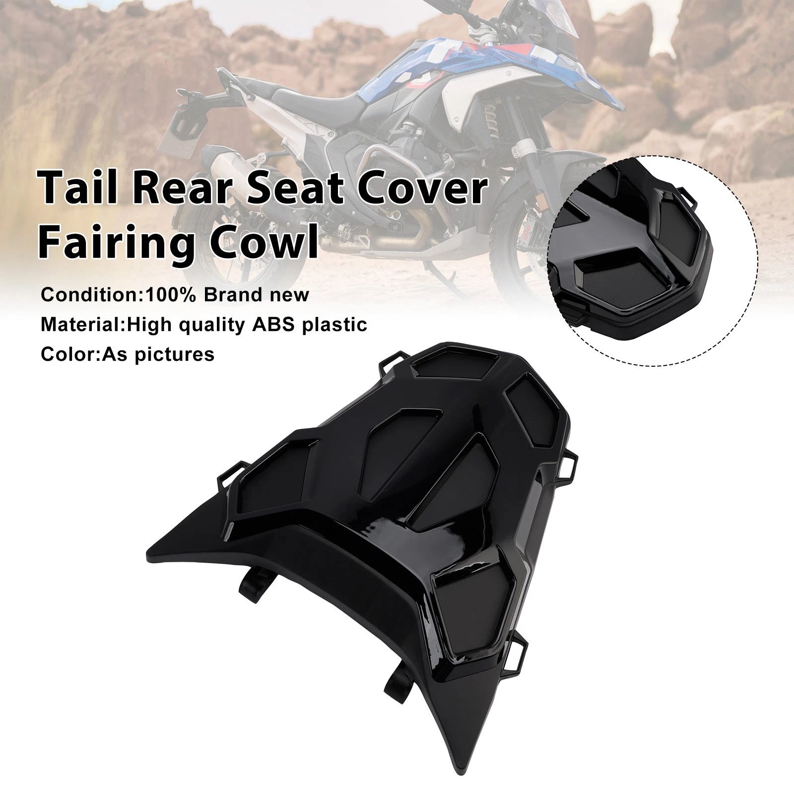 Tail Rear Seat Cover Fairing Cowl for BMW R1300GS (2024–2026) Black