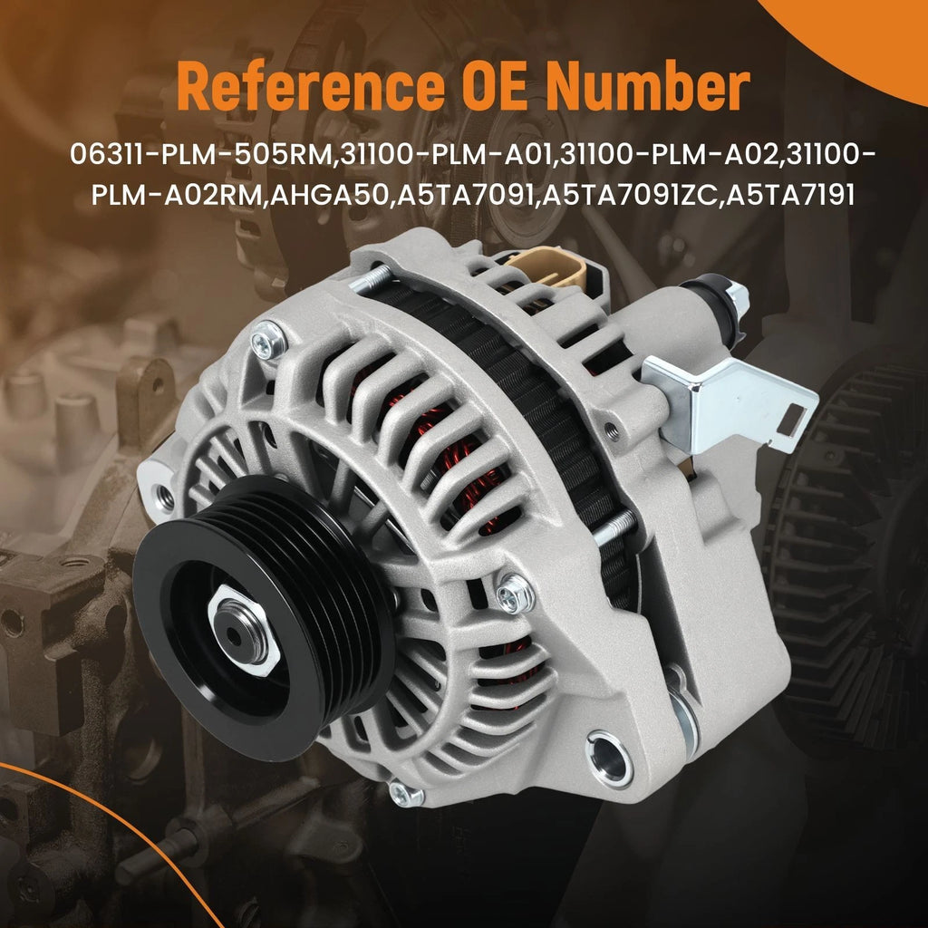 70A Alternator for Honda Civic Acura EL 1.7L (2001–2005) 31100-PLM-A02 A5TA7091