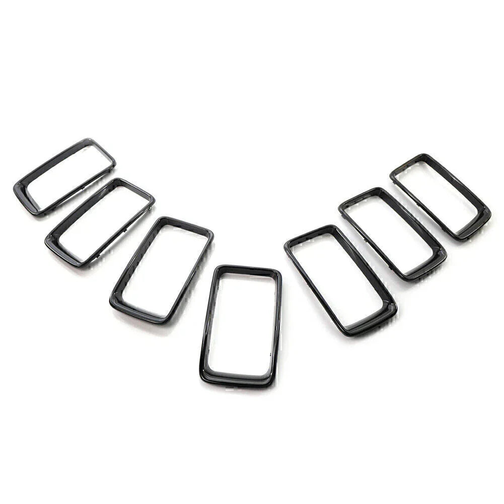 7x ABS Front Grille Trim Cover for Jeep Grand Cherokee (2014-2016)