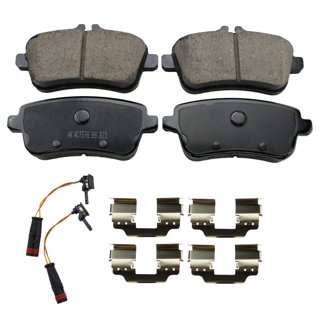 DuraGo Rear Rotors & Akebono EURO Ceramic Brake Pads Kit for Mercedes W166 (2016–2019)