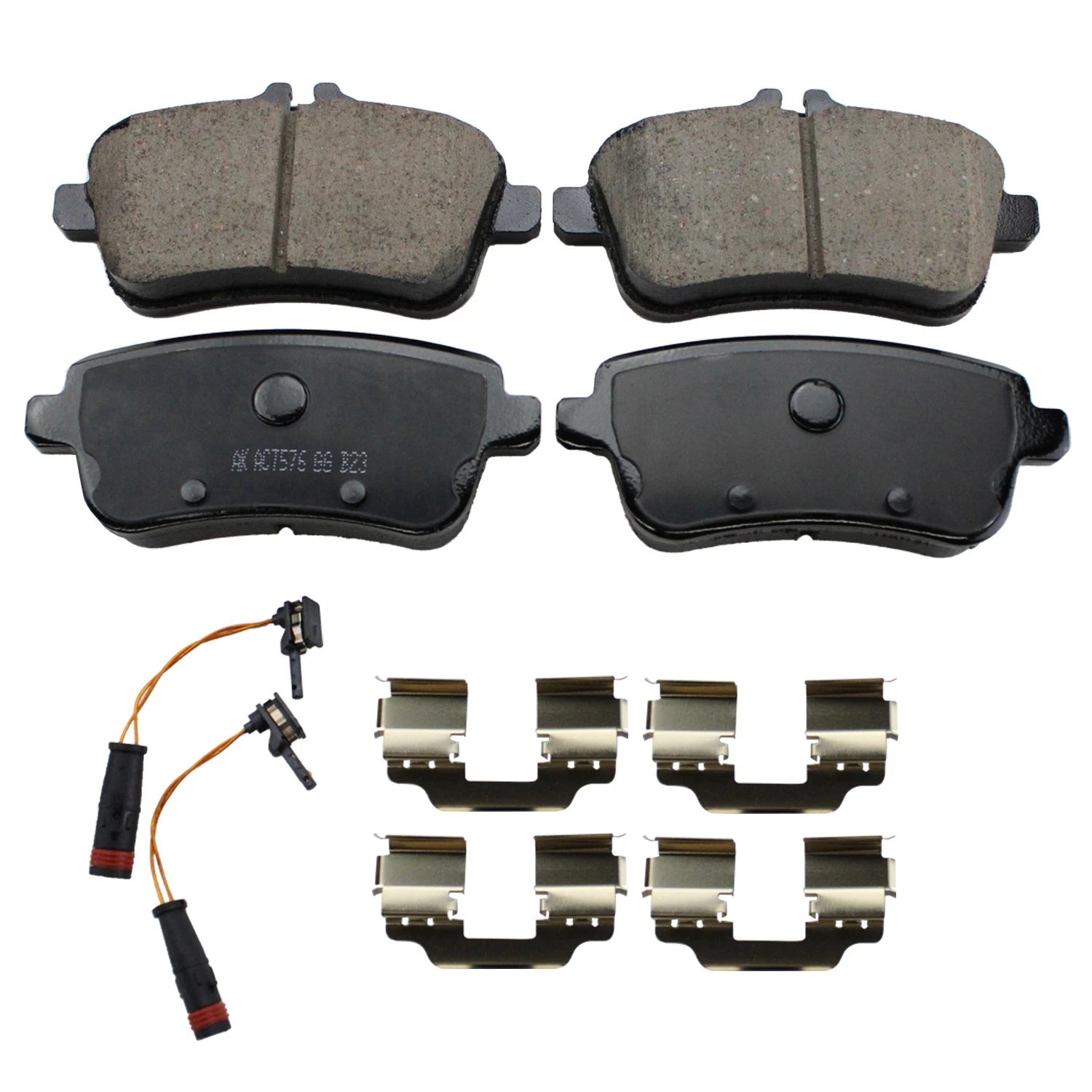 DuraGo Rear Rotors & Akebono EURO Ceramic Brake Pads Kit for Mercedes W166 (2016–2019)