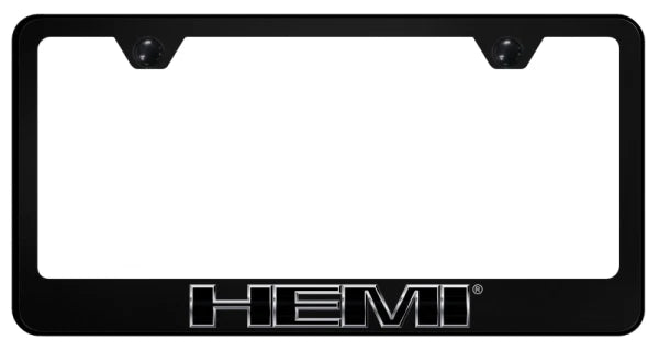 License Plate Frame Black Plastic for Dodge Charger Challenger (2015–2023)