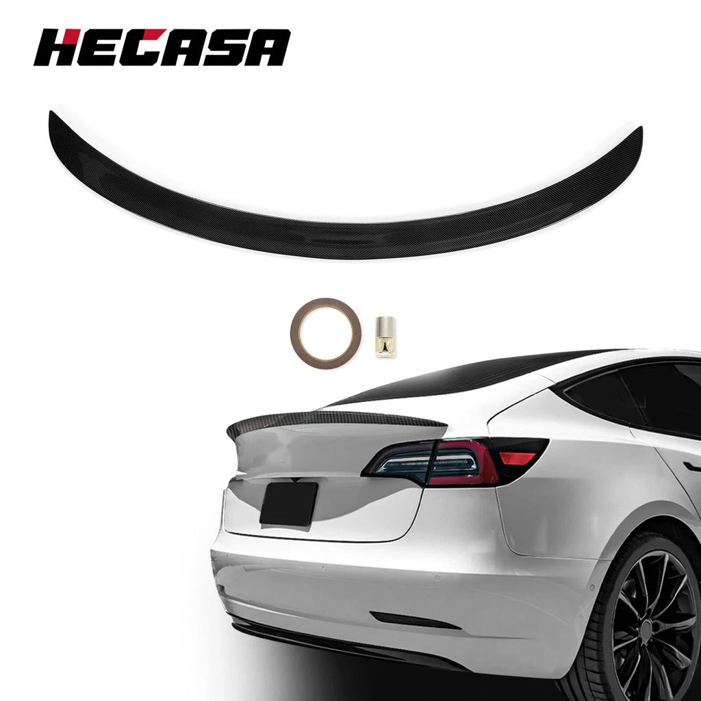 Carbon Fiber Look Rear Spoiler for Tesla Model 3 (2017–2023)