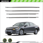 Set of 2 Front & Rear Window Scraper Seal Belt Weatherstrip for Honda Accord (2008–2012)