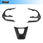 3 Pcs Carbon Fiber Steering Wheel Cover Trim for Toyota Corolla 