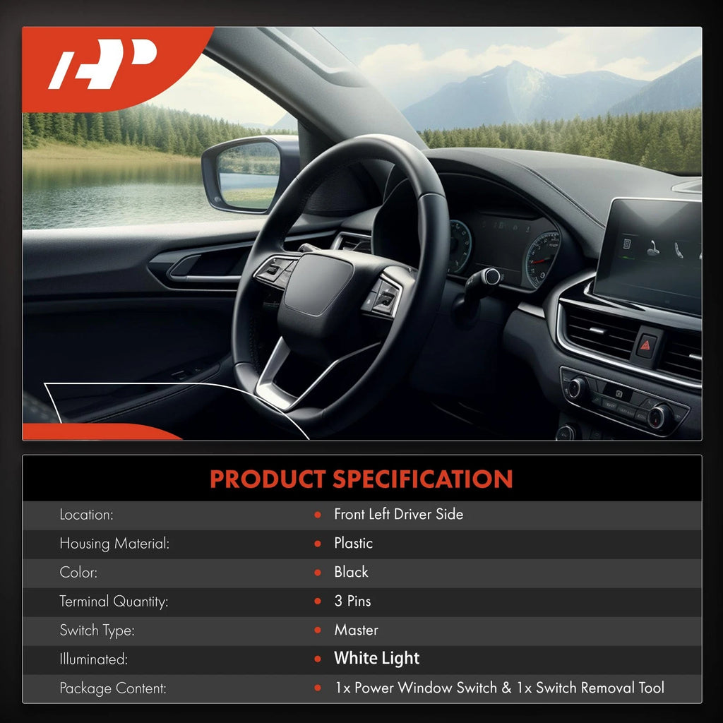 Front Left Power Window Switch for Mercedes-Benz C300 C43 AMG (2015–2021)