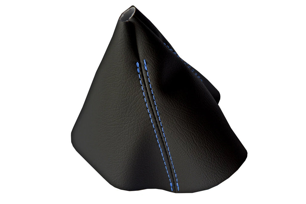 Leather Manual Shift Boot Cover for BMW F30 F31 F32 F33 (2014–2019) Blue Stitch