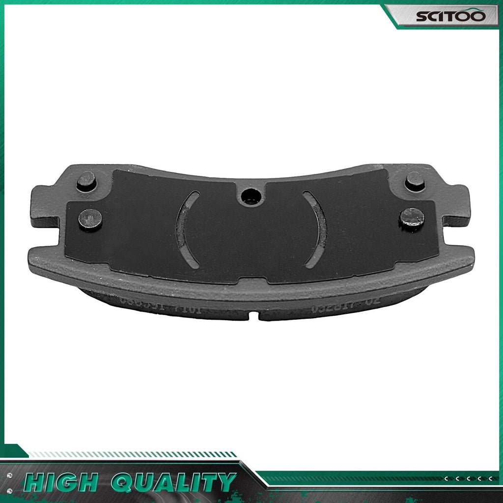 Set of 4 Rear Ceramic Brake Pads & Left Caliper for Buick Regal (1997–2004) & Chevy Impala (2000–2010)