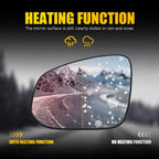Heated Driver Mirror Glass for Toyota RAV4 (2013–2018)