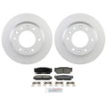 Set of 4 Bosch QuietCast Rear Rotors & Ceramic Brake Pads for Kia Sedona