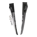 L & R Carbon Fiber Side Skirt Extension Lip for Subaru WRX STi (2015–2021)
