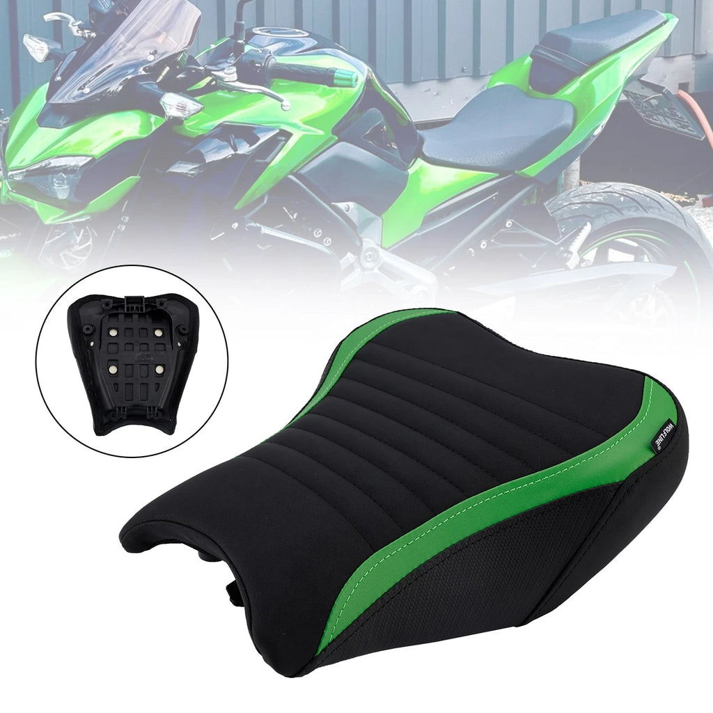 Front Rear Seat Cushion for Kawasaki Ninja Z900 (2017–2024) - Green
