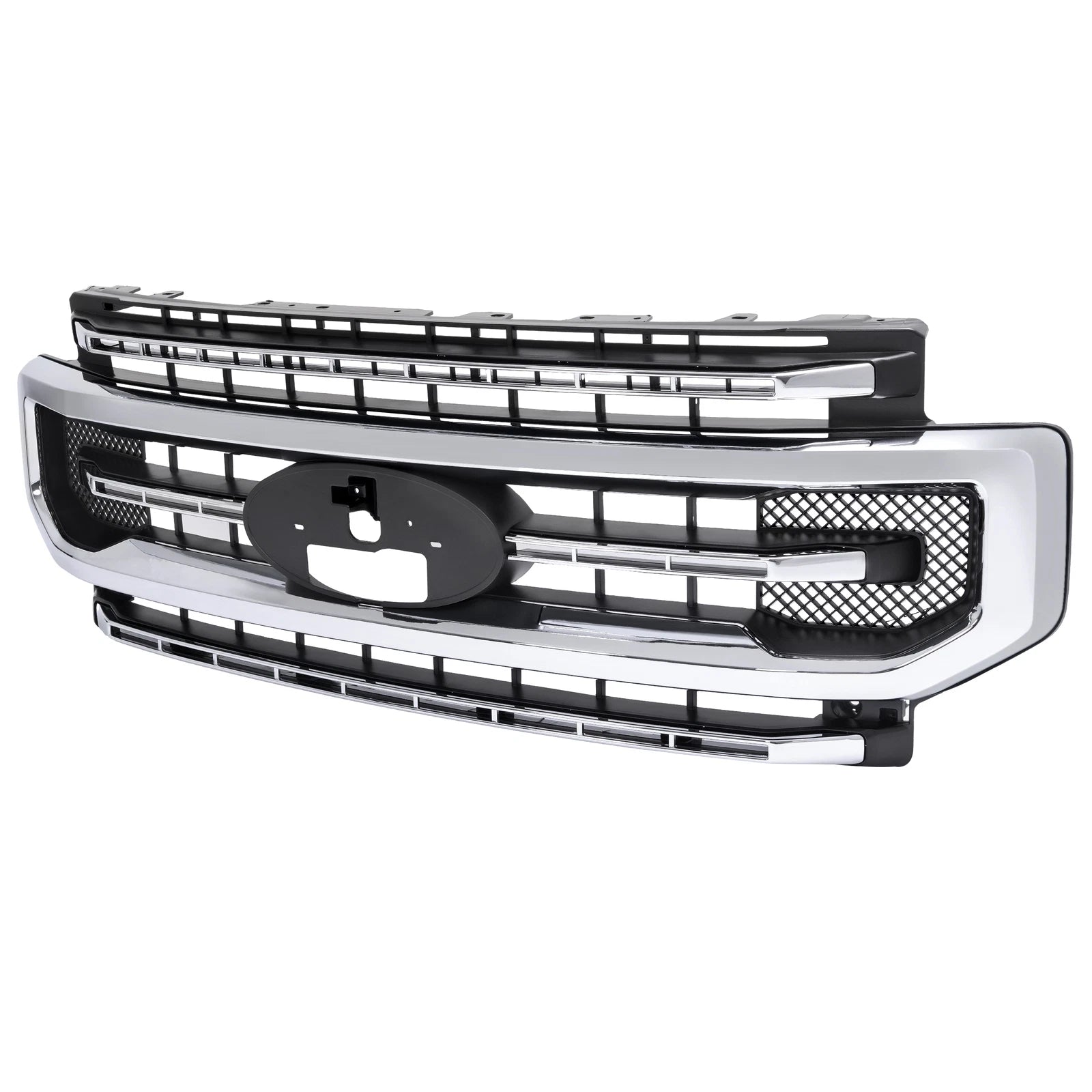 Grille Assembly for Ford F250 F350 Super Duty (2020–2022) Silver & Black