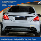 Rear Car Bumper Tow Hook Cover for Mercedes-Benz C-Class (2015–2021) No.A2058853303 Grey