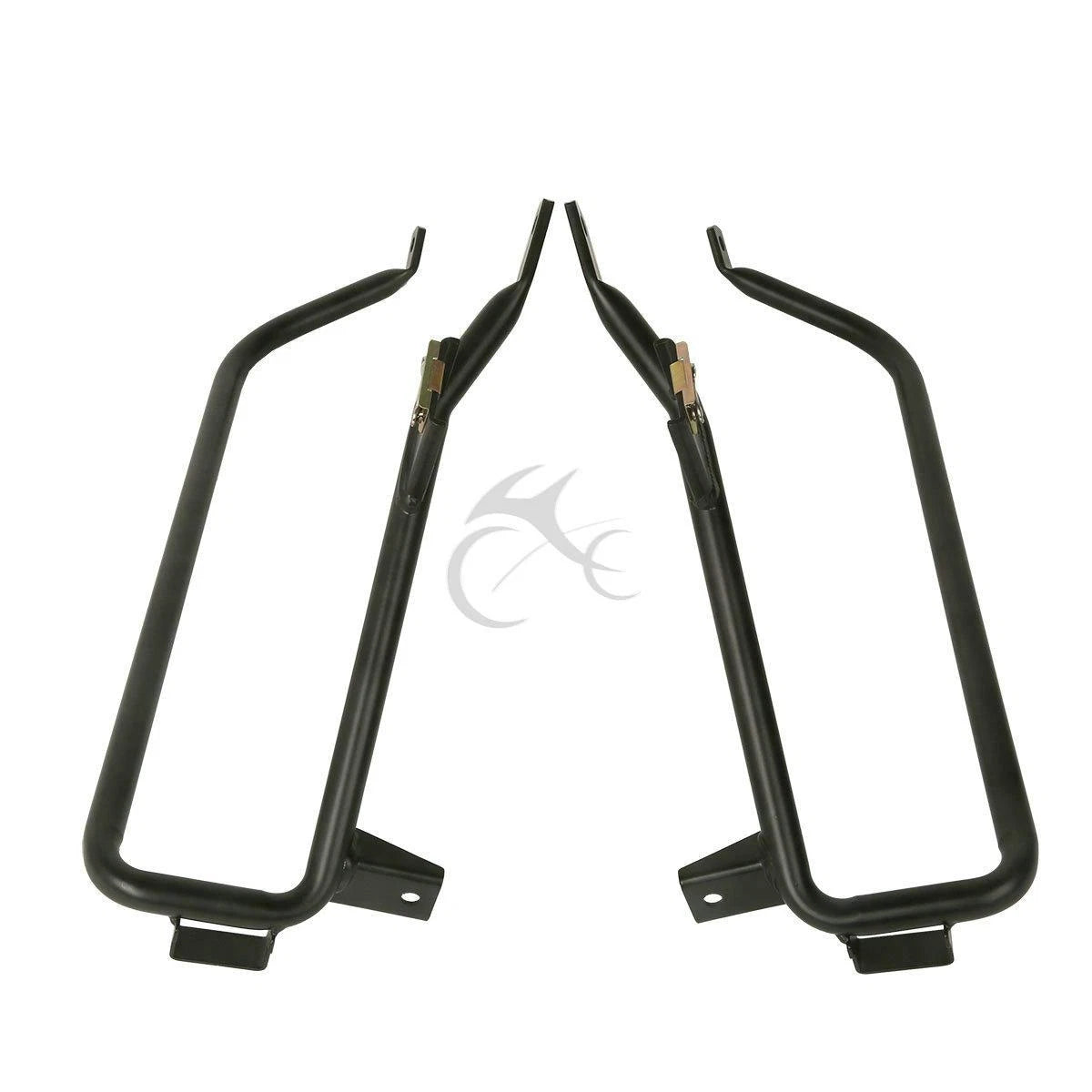 Chrome/Black Saddlebag Support Bracket for Harley Touring Road Glide (2009–2013)
