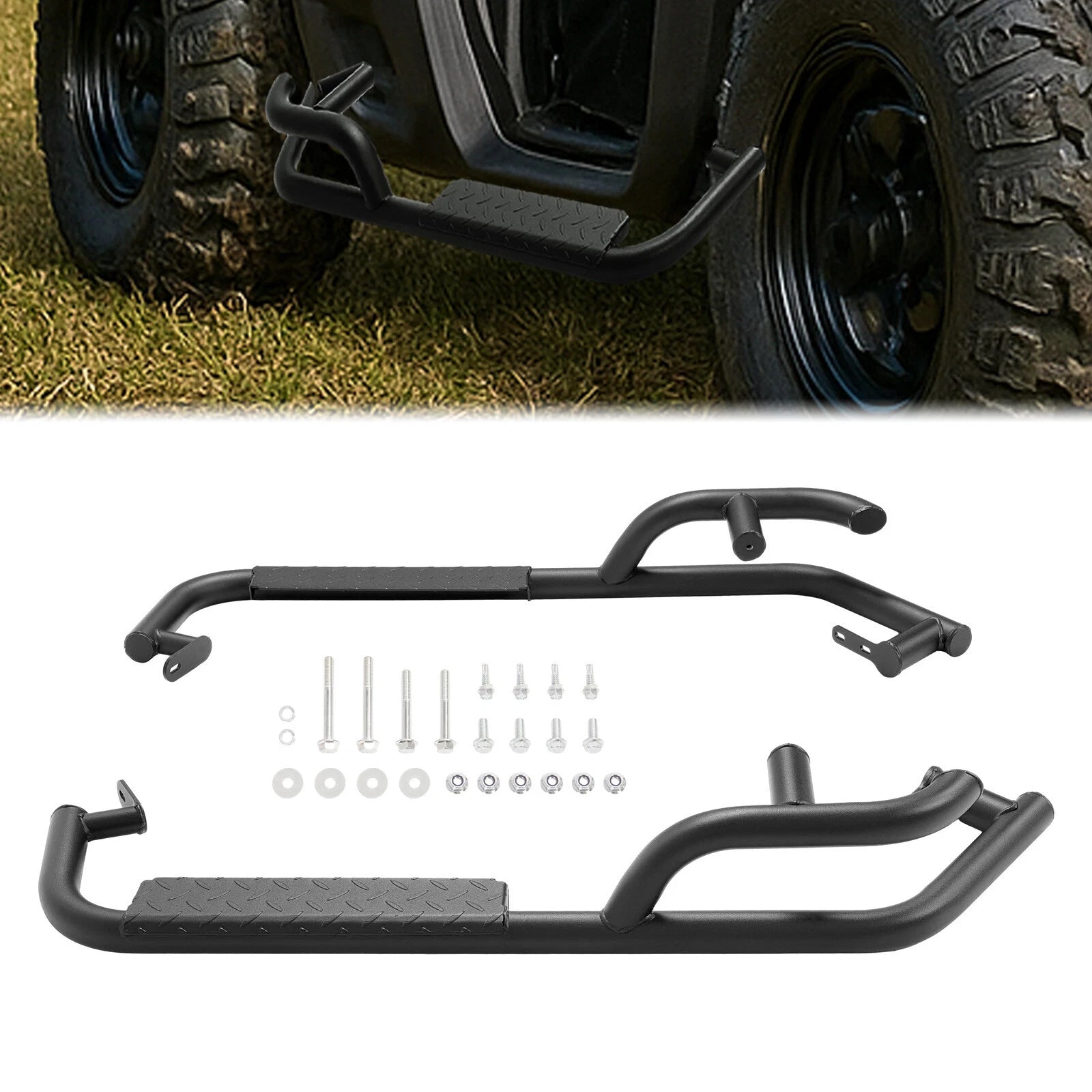 Nerf Bars for Can-Am Defender HD5 HD8 HD10 2 Door (2016–Present)