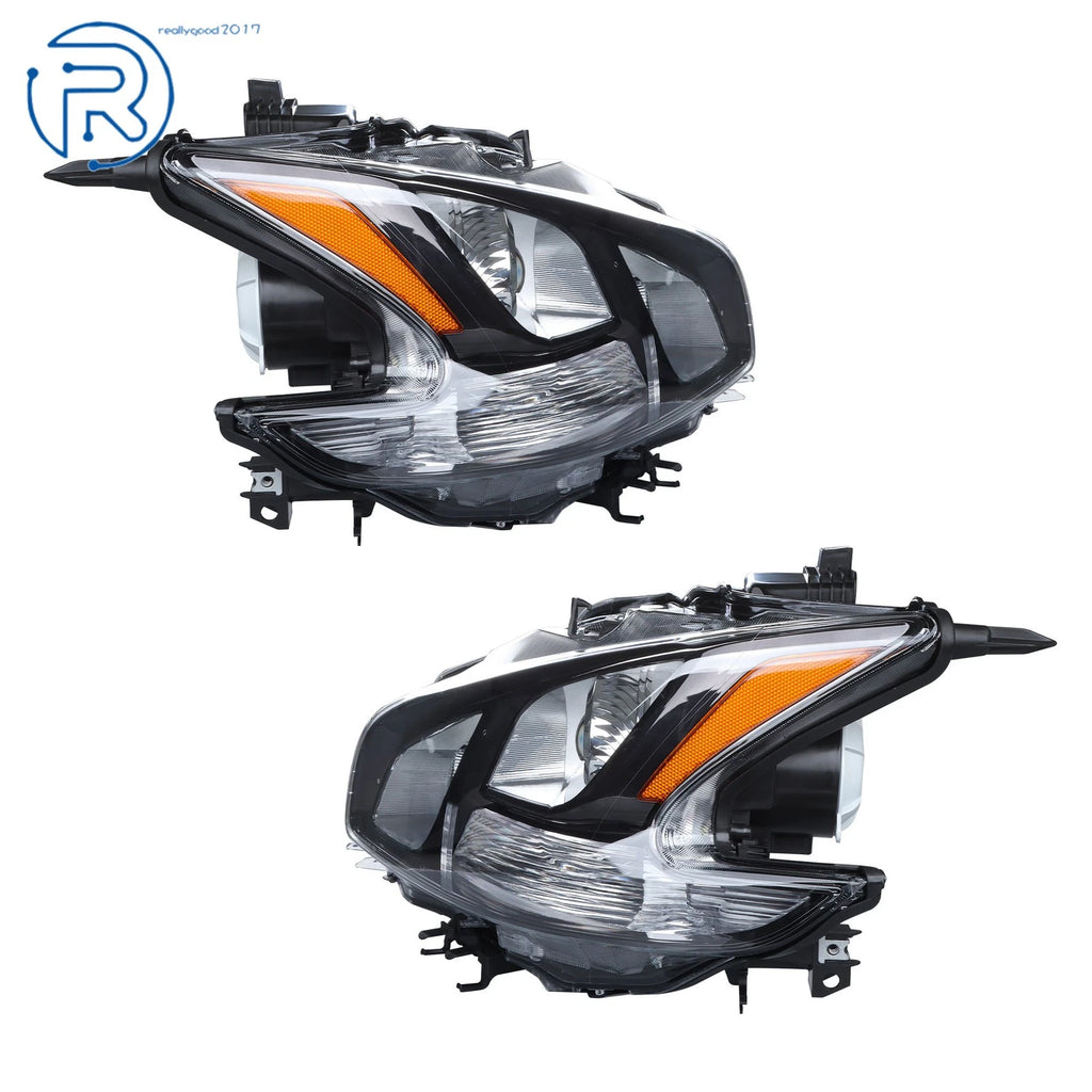 Headlight Set for Nissan Maxima (2009–2014) Xenon/HID Dark Gray LH+RH