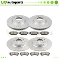 Brake Pads and Rotors Set for Ford Fusion Lincoln MKZ (2007–2012) Drilled