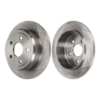 Rear Solid Brake Rotors and Ceramic Pads Set for Jeep Wrangler (2007–2018)