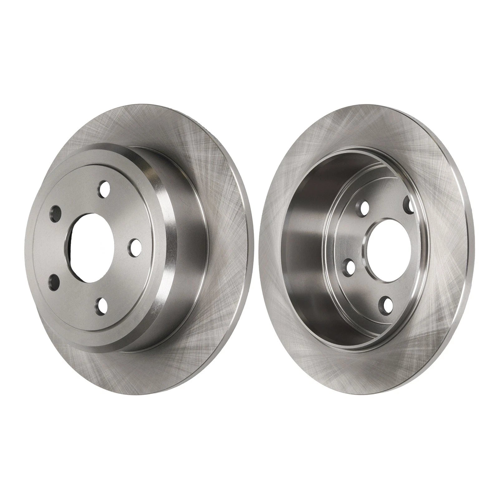 Rear Solid Brake Rotors and Ceramic Pads Set for Jeep Wrangler (2007–2018)