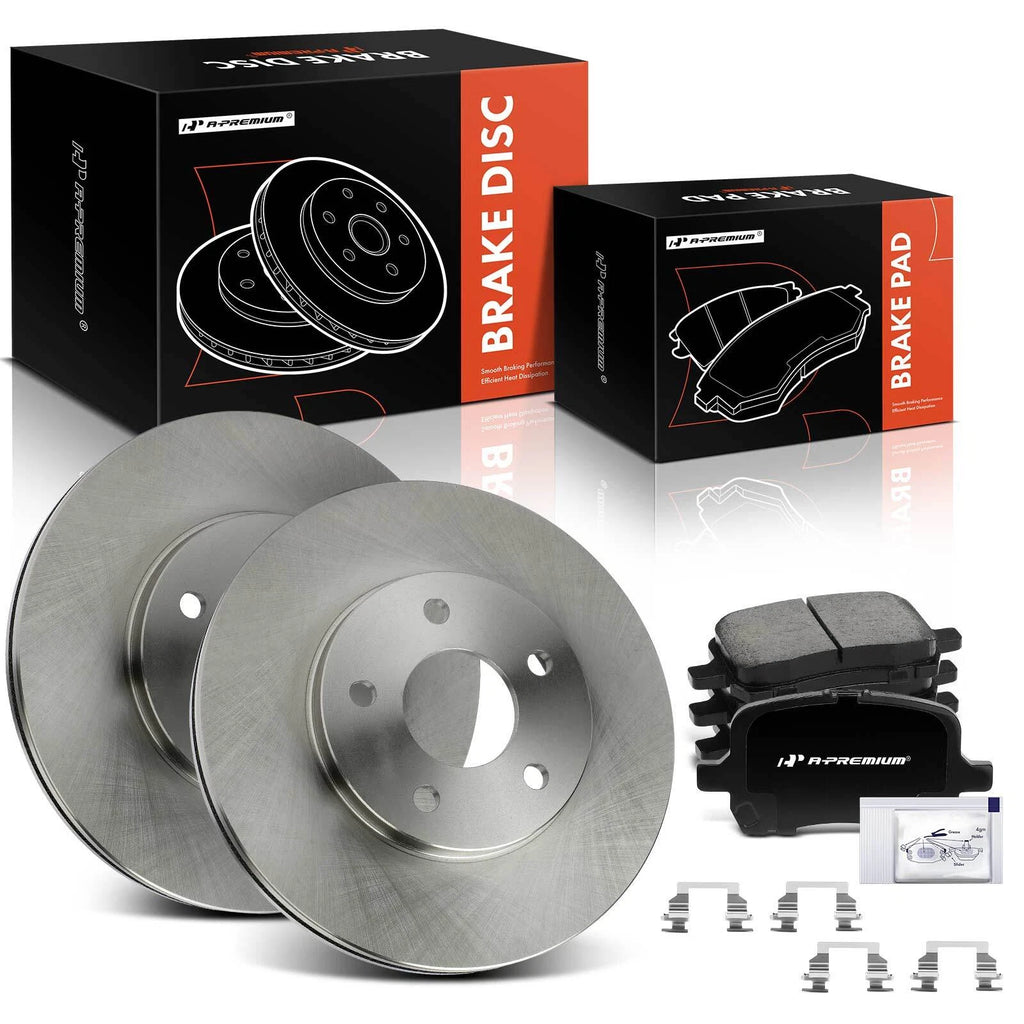 Front Disc Brake Rotors & Ceramic Pads for Chevy HHR (2006–2011)