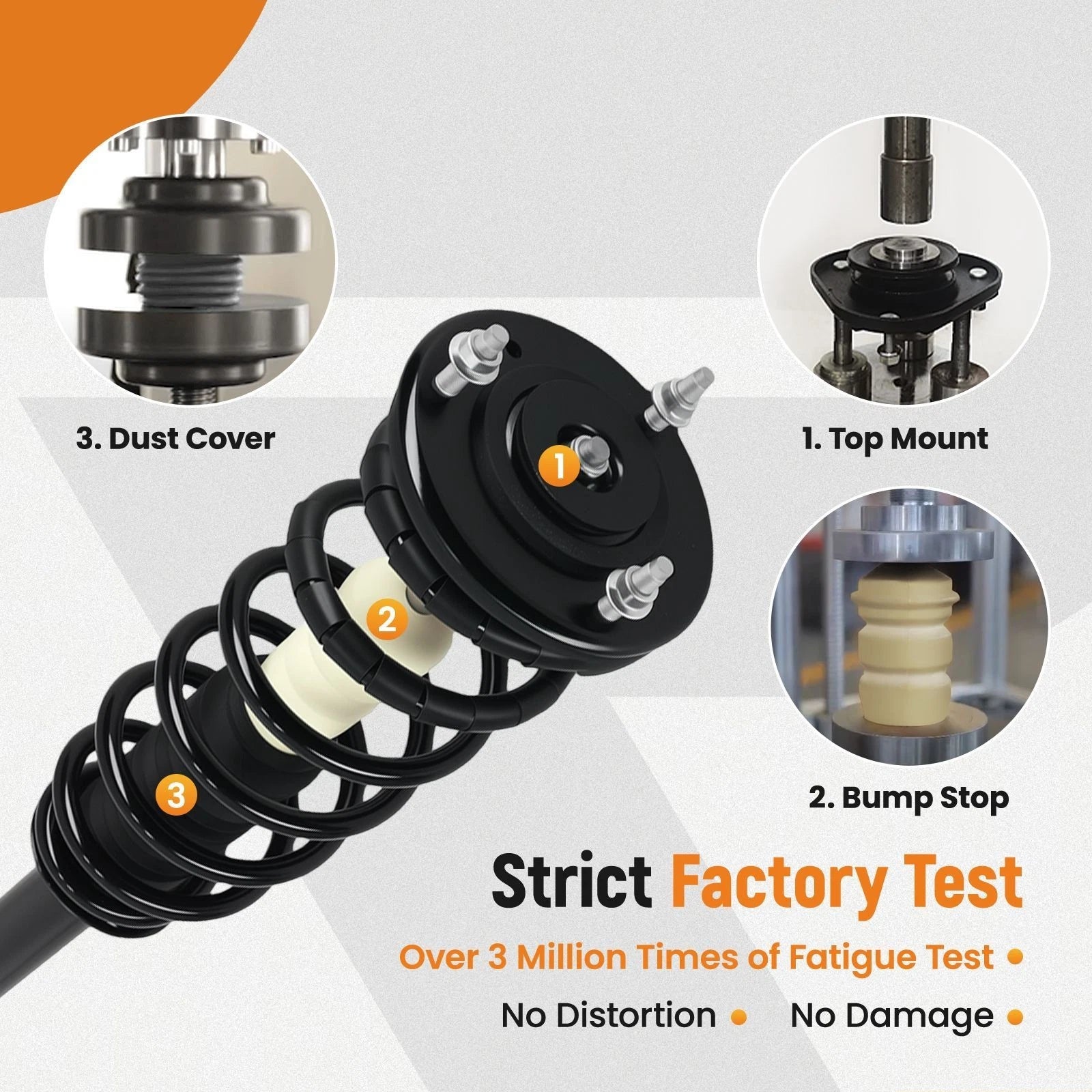 Rear Shock Struts w/ Coil Spring Assembly for Lexus LS430 (2001–2006)