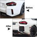 Glossy Black Rear Bumper Side Air Vent Spoiler for BMW 2 Series M2 (2023–2024)
