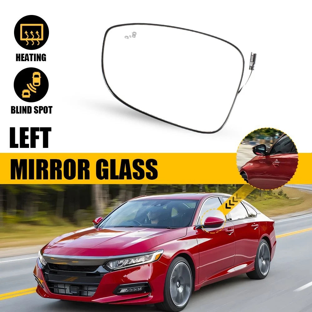 Heated Blind Spot Mirror Glass Left Driver for Honda Accord (2018–2022)