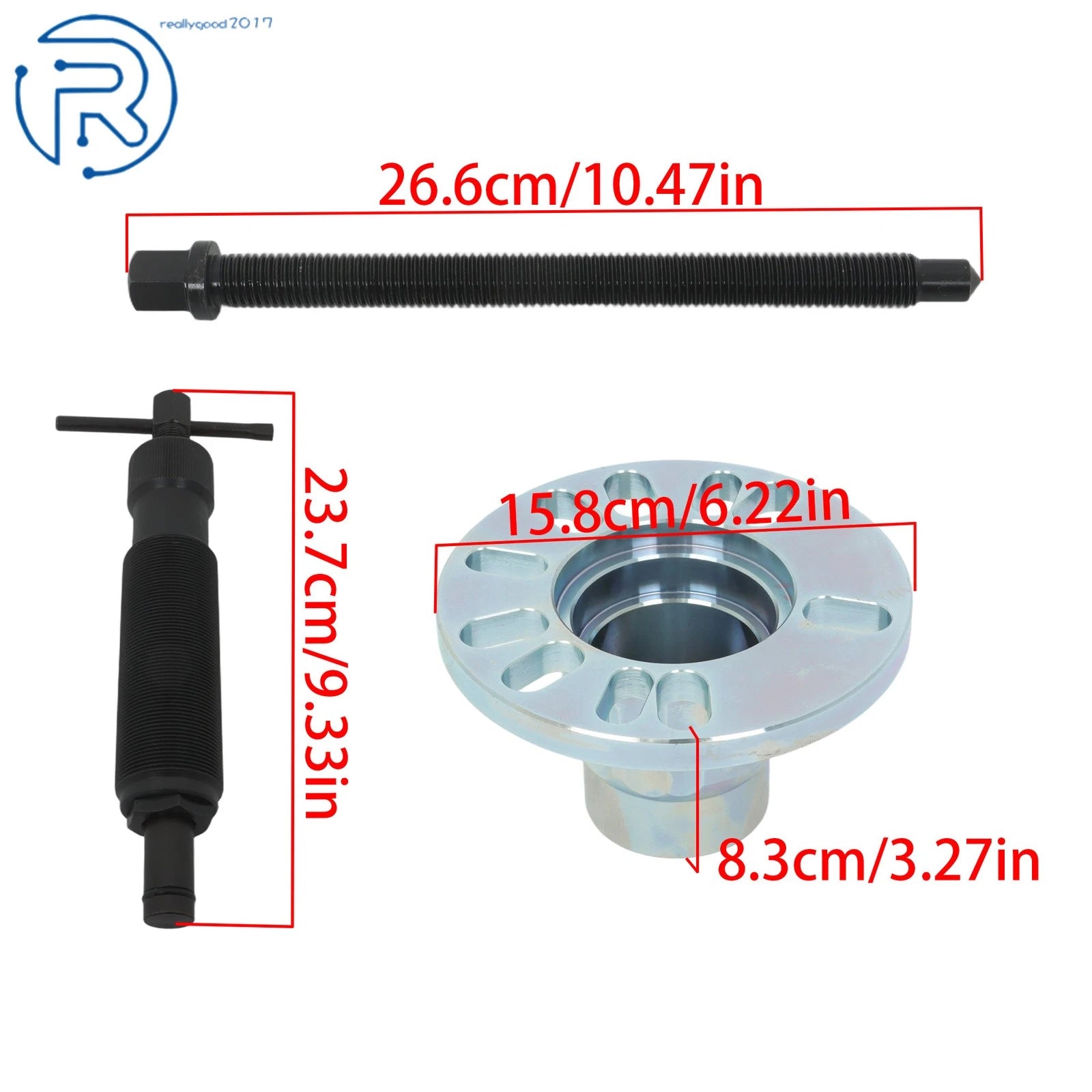 Hydraulic Wheel Hub Puller Kit for 4 & 5 Stud Vehicles