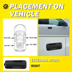 Front Right Exterior Door Handle for Ford F-150 (2015–2020) Smooth Black