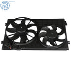 Radiator Cooling Fan Assembly for VW Golf Jetta CC Eos Passat Tiguan (2006-2018)