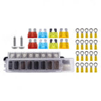 8 Gang Fuse Box Terminal Holder for ATO ATC Fuses (12V 24V)